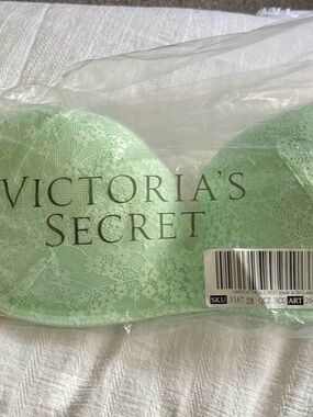 Victoria's Secret Light Mint Lace Push-Up Bra New with tags